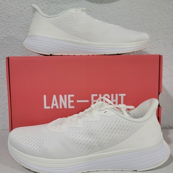 Lane Eight Relay Trainer Sneaker,  Men's white New 11.5 - Picture 2 of 11